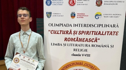 Elevul David Cheța de la Școala Gimnazială „Vasile Alecsandri” Baia Mare, distins cu Premiul Special la etapa națională a Olimpiadei Interdisciplinare „Cultură și Spiritualitate românească”