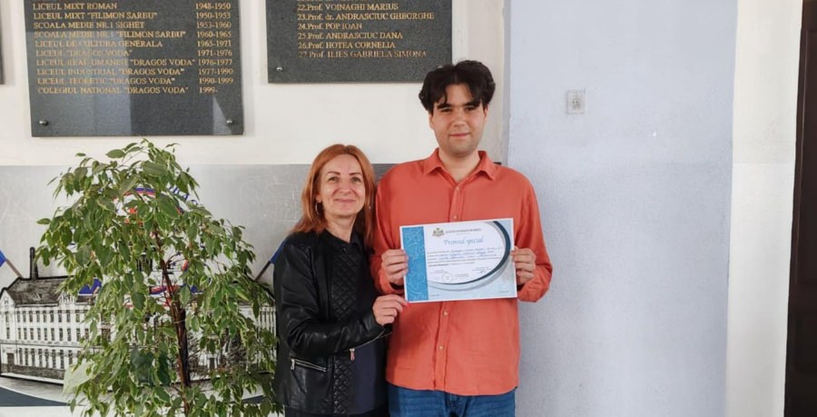 Tudor Boboșan de la Colegiul Național „Dragoș Vodă” din Sighet, distins cu Premiul Special în cadrul Olimpiadei Naționale Interdisciplinare „Științele Pământului”