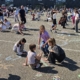 Elevii Liceului „Traian Vuia” Tăuții Măgherăuș au transformat asfaltul într-o galerie de artă în aer liber