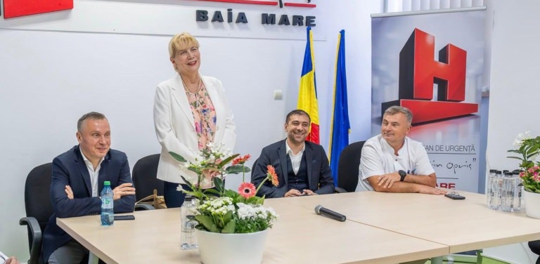 Parteneriat academic pentru sănătate: Delegația UMF Cluj-Napoca, în vizită oficială la Spitalul Județean din Baia Mare