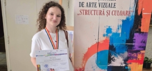 Maramureșeanca Daria Rus a obținut Premiul I la Concursul Național cu participare internațională „Structură și Culoare” de la Iași