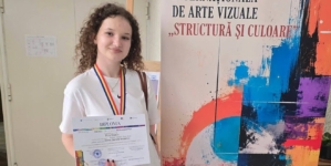 Maramureșeanca Daria Rus a obținut Premiul I la Concursul Național cu participare internațională „Structură și Culoare” de la Iași