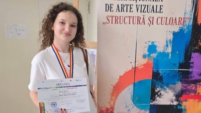 Maramureșeanca Daria Rus a obținut Premiul I la Concursul Național cu participare internațională „Structură și Culoare” de la Iași