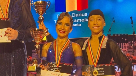Perechea David Soponar și Izabella Bartha, bronz la Campionatul Național de 10 Dansuri de la Piatra Neamț