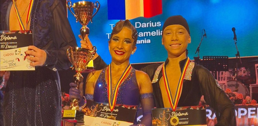 Perechea David Soponar și Izabella Bartha, bronz la Campionatul Național de 10 Dansuri de la Piatra Neamț