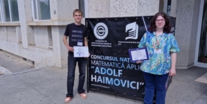 Sabo Edina Noemi de la Colegiul „Vasile Lucaciu” Baia Mare, premiul III și medalie de argint SSMR la la Concursul „Adolf Haimovici”