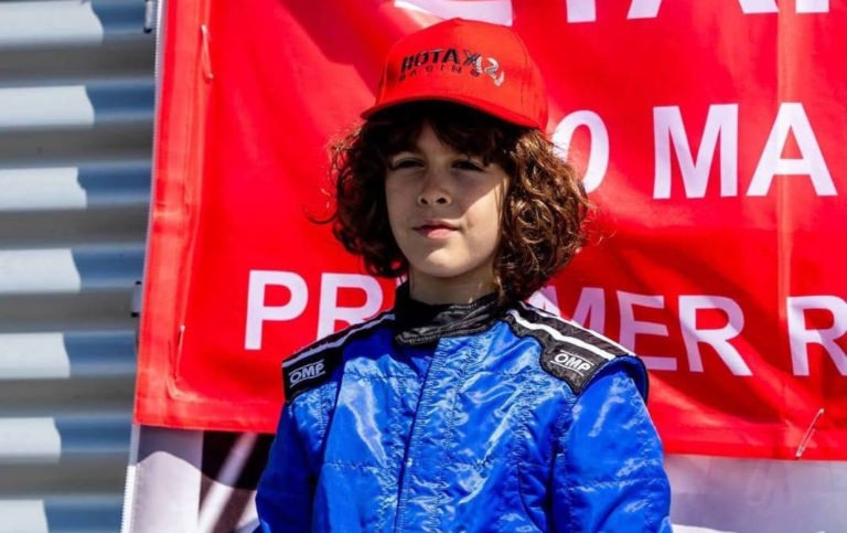 Micul pilot băimărean Eduard Orha, distins cu Premiul de Excelență după obținerea titlului de vicecampion național la karting școlar