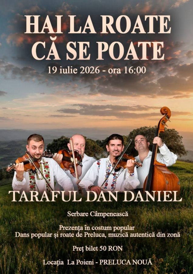 „Hai la roate că se poate”: Serbare câmpenească organizată la Preluca Nouă
