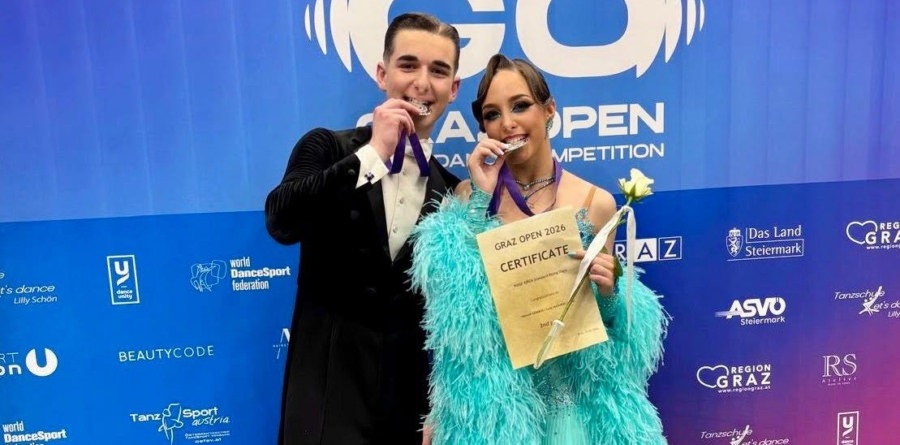 Clubul de dans sportiv „Shall We Dance” Baia Mare a încheiat sezonul competițional cu succes: Perechea Luca Aluaș-Hannah Gomboș a urcat pe podiumul internațional, în Austria
