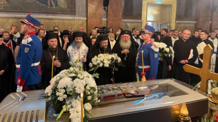 PS Timotei Sătmăreanul a slujit la slujba priveghiului Preasfințitului Emilian Crișanul