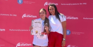 Atleta Andreia Hryn a cucerit medalia de bronz în proba de aruncarea suliței la Campionatul Național U18