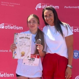 Atleta Andreia Hryn a cucerit medalia de bronz în proba de aruncarea suliței la Campionatul Național U18