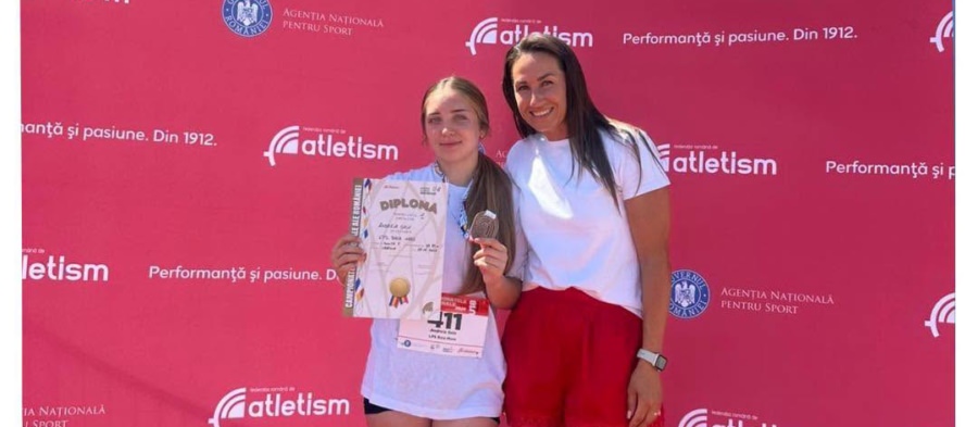 Atleta Andreia Hryn a cucerit medalia de bronz în proba de aruncarea suliței la Campionatul Național U18