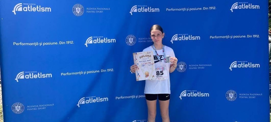 Băimăreanca Adda Maria Nemet, vicecampioană națională la triatlon U13