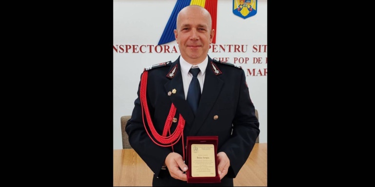 Colonelul Balaș Sergiu de la ISU Maramureș a trecut în rezervă după o carieră dedicată siguranței comunității