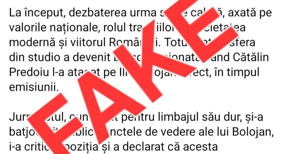 MAI: Atenție, informații false și pericol de furt al datelor personale!