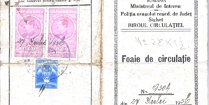 Exponat de muzeu aparte: Foaie de circulație pentru biciclete