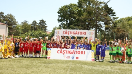 Echipa U13 a Școlii Gimnaziale „Dr. Ilie Lazăr” Giulești – câștigătoare a Cupei Satelor