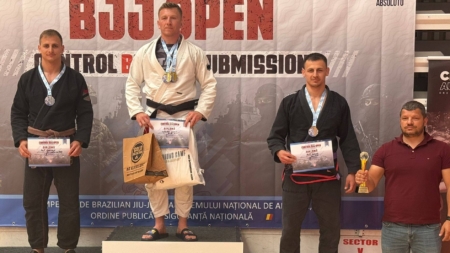 Medalii pentru Jandarmeria Maramureș la jiu-jitsu brazilian