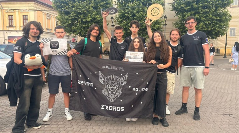 Echipa băimăreană de robotică EXOROS, pe locul II la proba Offroad în cadrul competiției Bolts and Speed de la Bistrița