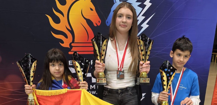Sara Șunea a obținut două medalii de argint la Campionatul European de Șah Rapid și Blitz pentru Tineret