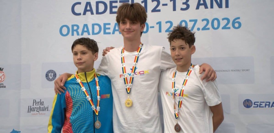 Flykick Team Baia Mare, rezultate frumoase la Campionatul Național de înot pentru cadeți 12-13 ani