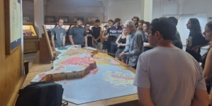 Studenți ai Facultății de Geologie și Geofizică din București, în vizită la Muzeul de Mineralogie din Baia Mare