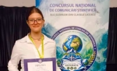 Lucacista Ariana Brăilescu, premiată la Concursul Național de Comunicări Științifice ale Elevilor de Liceu la Geografie