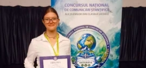 Lucacista Ariana Brăilescu, premiată la Concursul Național de Comunicări Științifice ale Elevilor de Liceu la Geografie
