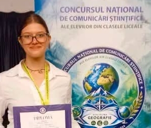 Lucacista Ariana Brăilescu, premiată la Concursul Național de Comunicări Științifice ale Elevilor de Liceu la Geografie