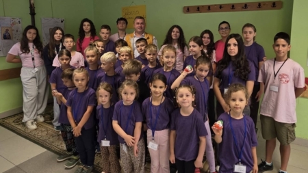 Tabăra „Prietenii Sfântului Mina” a reunit copiii și tinerii din Tăuții Măgherăuș în jurul credinței și al prieteniei