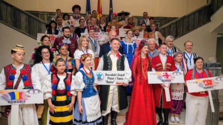 Ansamblul Folcloric Național „Transilvania” a urcat din nou pe scena Festivalului Internațional FolkFest din Skopje, Macedonia