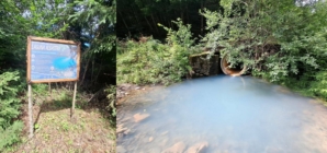Laguna Albastră de la Poiana Botizii, primul obiectiv amenajat al traseului tematic „101 Minuni de la Capătul Lumii – Băiuț”
