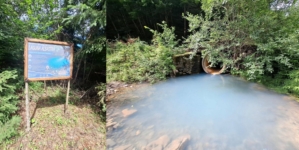 Laguna Albastră de la Poiana Botizii, primul obiectiv amenajat al traseului tematic „101 Minuni de la Capătul Lumii – Băiuț”