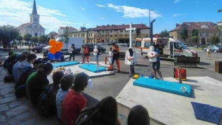 Activitate interactivă despre primul ajutor în Tabăra Ecumenică de la Târgu Lăpuș