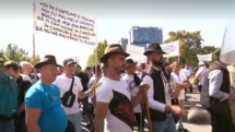 Protest tensionat al oierilor la București. Jandarmii au folosit gaze lacrimogene