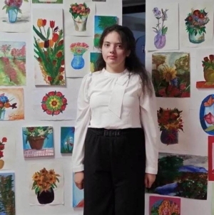 Expoziție de artă semnată de Cerasela Pop, elevă a Liceului Tehnologic Special Baia Mare