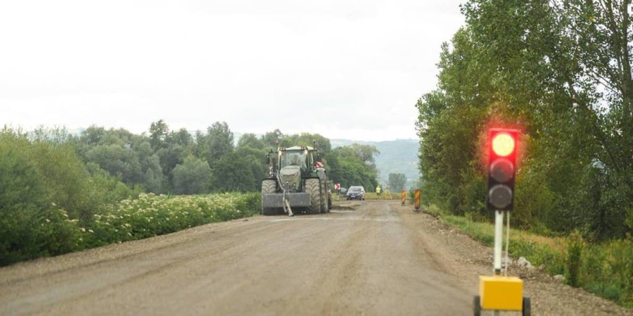 Lucrările pe DJ 182B Baia Mare – Coaș continuă. Noi etape la podul de la Cătălina