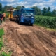 Au început lucrările la drumul de acces către traversarea provizorie peste râul Lăpuș