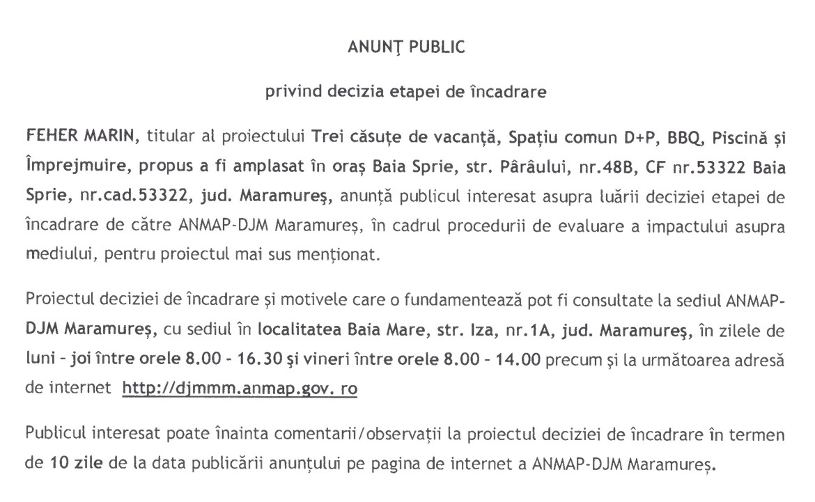 Anunţ publicitar 01.07.2026
