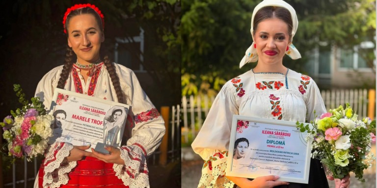 Victoria Petrenciuc și Patricia Moldovan aduc în Maramureș premii importante de la Festivalul-concurs național „Ileana Sărăroiu”