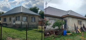 Gest de solidaritate în Fărcașa: Comunitatea a refăcut acoperișurile a două familii aflate în impas
