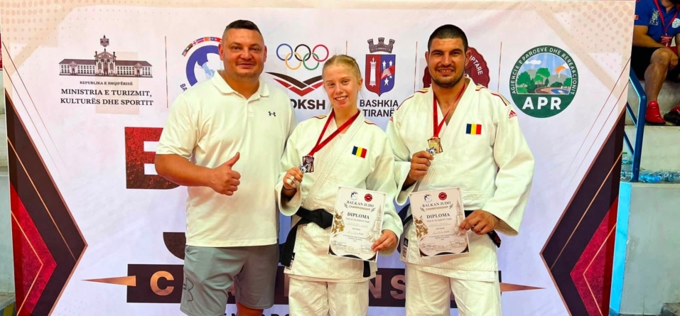 Mândrie pentru Baia Mare: Anamaria Suciu și Ionuț Vasian, pe podiumul Campionatului Balcanic de Judo
