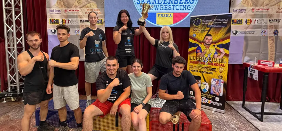 Medalii pentru CS Unirea Șișești la Cupa Dobrin Skandenberg- Armwrestling 2026 de la Pitești