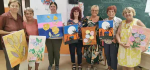 Dialog între suflet și pânză: Atelier de pictură pentru senioarele de la Centrul „Rivulus Pueris” Baia Mare