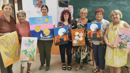 Dialog între suflet și pânză: Atelier de pictură pentru senioarele de la Centrul „Rivulus Pueris” Baia Mare
