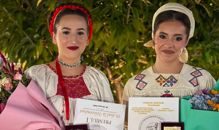 Maramureșencele Victoria Petrenciuc și Patricia Moldovan se întorc cu premii de la Festivalul Concurs ,,Pe deal la Teleormănel”