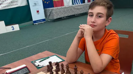 Ștefan Grigorescu de la Academia de Șah Maramureș a obținut argint la Campionatul Uniunii Europene