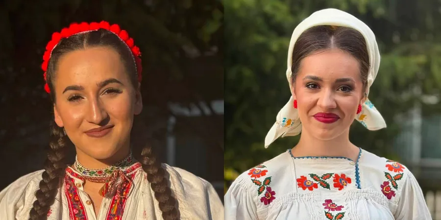Victoria Petrenciuc și Patricia Moldovan reprezintă Maramureșul la Festivalul-concurs național „Pe deal la Teleormănel”