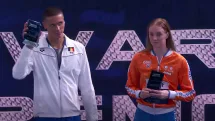 David Popovici a primit oficial distincția pentru cel mai bun înotător european al anului 2025